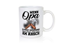 Opa Reparieren - Tasse Weiß