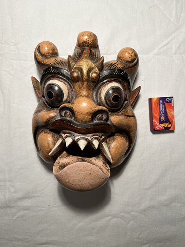Antike asiatische holzmaske - asiatische,