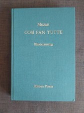 Mozart Cosi fan Tutte - Klavierauszug - fest gebunden Goldprägung Peters 4474