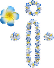 Hawaiianische blumenkette - hawaiianische,
