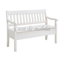 Massivholz Sitzbank mit lehne