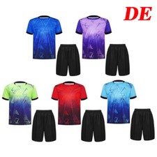 DE Kinder Jungen Sport Fußball Set Kurzarm T-Shirt Mit Shorts Set Trainingsanzug