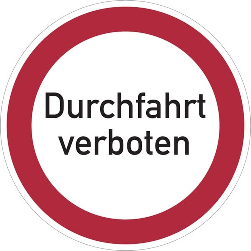Verbotszeichen durchfahrt - verbotszeichen,,