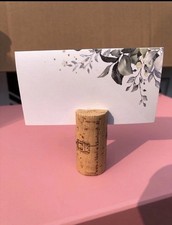 Namenskarten Halter , Halter, Hochzeit, Kork, 62 Stück, Deko