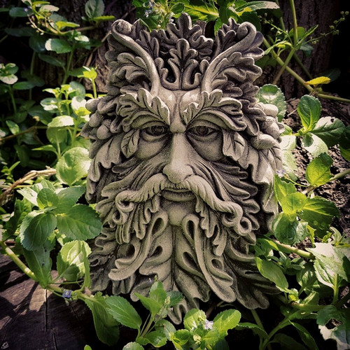 Steinfigur greenman stein - steinfigur,,