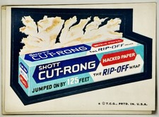 SHOTT CUT RONG - 1974 TOPPS