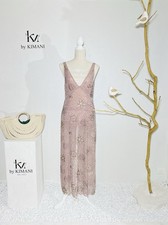 ZARA Damen Midikleid L