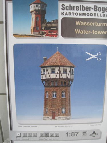 Wasserturm h0 - wasserturm, 1:87