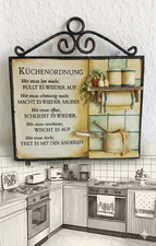 3D Küchenordnung Wandbild