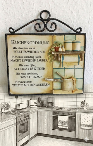 Retro küchenbild wanddeko - retro,