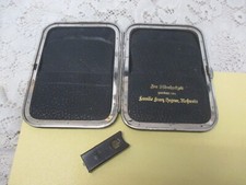 um 1900 Zigarren-ETUI Leder : Fam. Franz Hegner Roßwein (Sachsen) & Abschneider