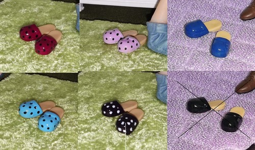 6241 pantoffeln 1 paar - -,