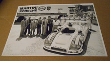 Altes Motorsport Foto Porsche Martini  Racing , gestempelt PHOTO W. EISELE