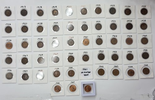 Half penny full - half, set