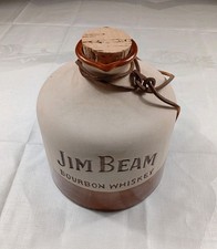 Jim Beam Bourbon Whisky Keramik Steinzeug 2L Flasche leer WTK Sammler - Selten