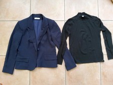 anne Fontaine Blazer + Pullover, Blau/schwarz, Gr. 40, 1 x getragen, neuwertig