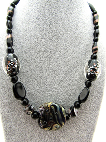 Murano kette schwarz - murano, cm
