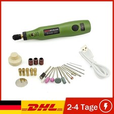 25Tlg Mini Dremel Multifunktionswerkzeug USB Akku für Mehrzweck Drehwerkzeug