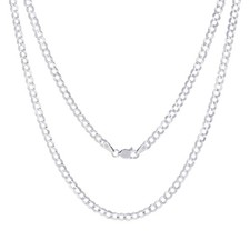 Solid 14K Weiss Gold 4mm