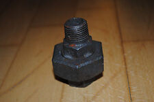 schwarze Rohrverschraubung 1/2" Temperguss Verschraubung Fitting konisch