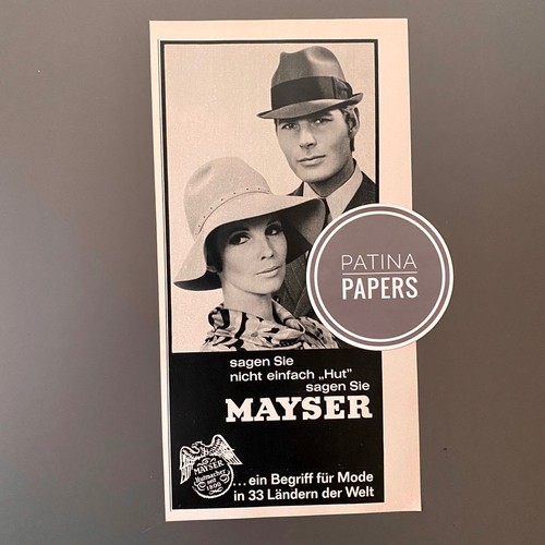 1968 mayser hut - 1968, hutmacher