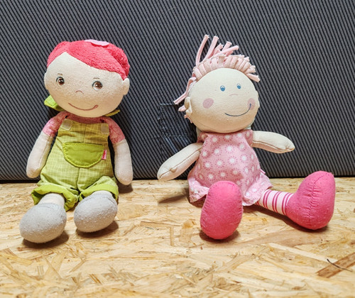Stoffpuppe kuschelpuppe set - stoffpuppe/kuschelpuppe,