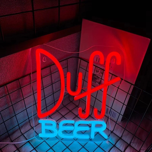 Duff bier leuchtreklame led - bier,