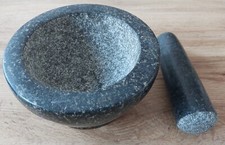Mörser und Stößel aus Granit ( 3,5kg Gewicht)