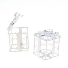 Gastgeschenk Box 5x5cm weiß