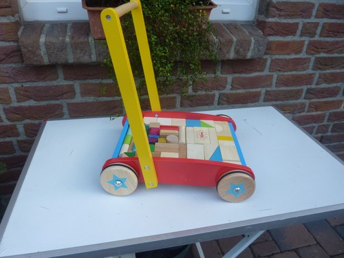 Lauflernwagen holz bunt - holz,, +