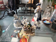 5 X Porzellan Figur Kobalt