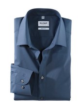 OLYMP Hemd Rauchblau Body Fit