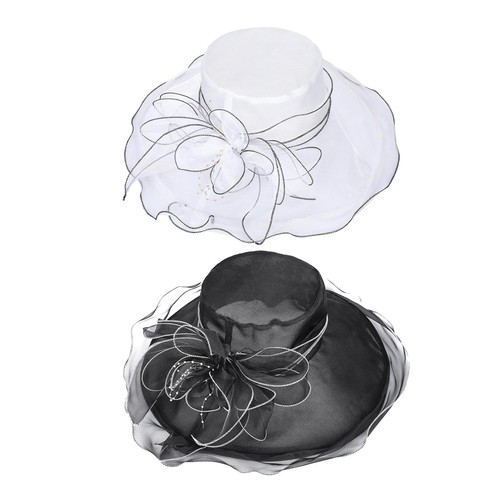 Organza hut mit breiter - organza-hut,