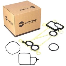 Dr.Motor Automotive Ölkühler + Thermostat Dichtungssatz für BMW für BMW 3-7 X5