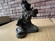 Buddhastatue Bronz Tibet  Grüne Tara  dem Buddhismus Buddha Figur Antik 2400g