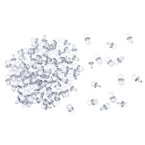 100 mini schnuller transparent - 100,
