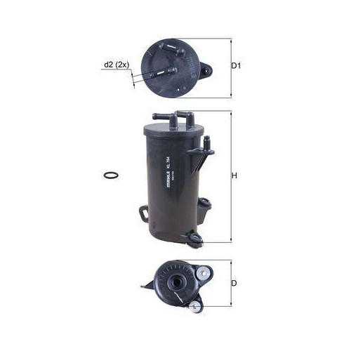 Kraftstofffilter mahle 764d - kl,