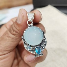 Schön Mondstein, Blau Topas