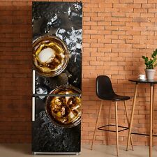 Selbstklebend Folie Dekoration Kühlschrank Tür Whisky Glas