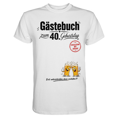 Geburtstag shirt herren - 40, t-shirt