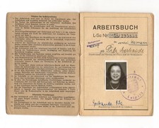 DDR Arbeitsbuch Pilz Dolmetscherin Sowjetische Militärverwaltung Leipzig 1949/57