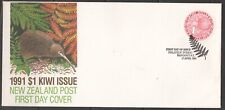 Neuseeland 1991 One Dollar Kiwi Ausgabe rund Apteryx australis