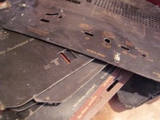 original alte Rückwände zu Röhrenradio Rema Olympia AEG  Stern-Radio Weimar usw.