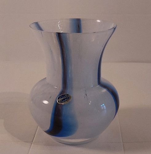 Bohemia crystal glas vase - bohemia,