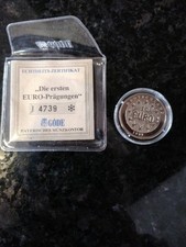Seltene 10 Euro Medaille 1997 „Raub der Europa“ mit Echtheitszertifikat -Sammler