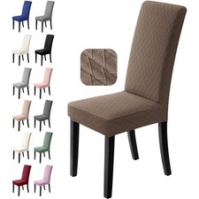 Stuhlhussen Set 4 Stück Braun