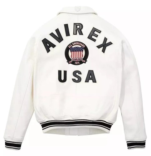 Men avirex white real - avirex, bomber