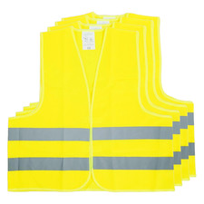 4x Warnweste Polyester Auto
