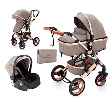 Trally® 3 in 1 Kombi-Kinderwagen Buggy Reisebuggy inkl. Auto- Babyschale KW-100