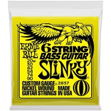 Saiten E-Gitarre Ernie Ball 6-String Bass Slinky 2837 .020-090 Gitarrensaiten E-